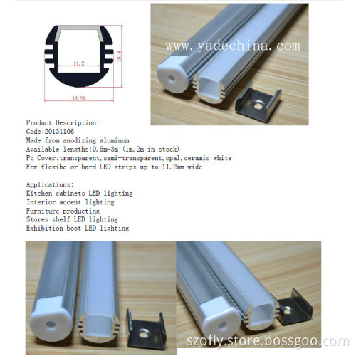Round Aluminum Profile for LED 5050 SMT Strips Lighting